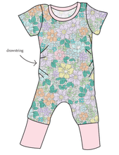 Load image into Gallery viewer, Pastel Garden Grow With Me Pants And Shorts Romper