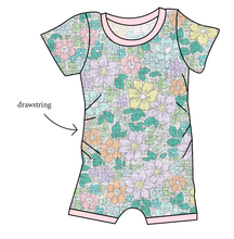 Load image into Gallery viewer, Pastel Garden Grow With Me Pants And Shorts Romper