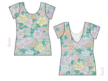 Load image into Gallery viewer, Pastel Garden Ladies' Low Back Ballerina Tee