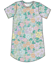 Load image into Gallery viewer, Pastel Garden Ladies' T-Shirt Dress