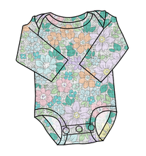 Load image into Gallery viewer, Pastel Garden Lap Neck Bodysuit