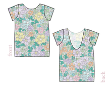 Load image into Gallery viewer, Pastel Garden Low Back Ballerina Tee