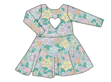 Load image into Gallery viewer, Pastel Garden Molly Heart Back Twirly Dress