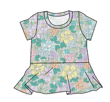 Load image into Gallery viewer, Pastel Garden Peplum Top