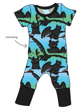 Load image into Gallery viewer, Fury of the Night Grow With Me Pants And Shorts Romper