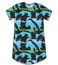 Load image into Gallery viewer, Fury of the Night Ladies' T-Shirt Dress