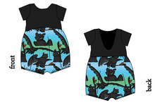 Load image into Gallery viewer, Fury of the Night Low Back Romper and Bubble Romper