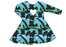 Load image into Gallery viewer, Fury of the Night Molly Heart Back Twirly Dress