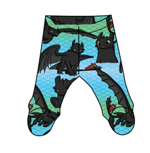 Load image into Gallery viewer, Fury of the Night Newborn Footed Pants
