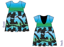 Load image into Gallery viewer, Fury of the Night Low Back Dress