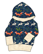Load image into Gallery viewer, Frolicking Foxes Grow With Me Hoodie (or Crewneck)
