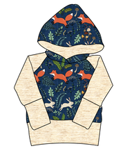 Load image into Gallery viewer, Frolicking Foxes Grow With Me Hoodie (or Crewneck)