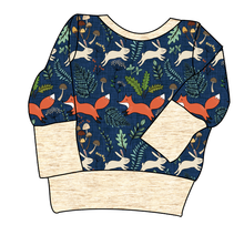 Load image into Gallery viewer, Frolicking Foxes Grow With Me Hoodie (or Crewneck)