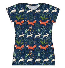 Load image into Gallery viewer, Frolicking Foxes Ladies' Basic Tee