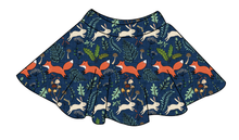 Load image into Gallery viewer, Frolicking Foxes Ladies' Circle Skirt