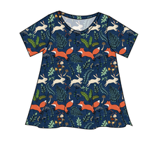 Load image into Gallery viewer, Frolicking Foxes Ladies' Swing Tee