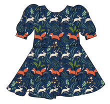 Load image into Gallery viewer, Frolicking Foxes Prairie Dress
