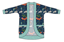 Load image into Gallery viewer, Frolicking Foxes Kids Cocoon Cardigan