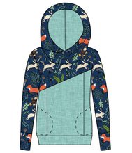 Load image into Gallery viewer, Frolicking Foxes Ladies Hoodie