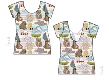Load image into Gallery viewer, Fluffy Stuffies Ladies' Low Back Ballerina Tee