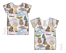 Load image into Gallery viewer, Fluffy Stuffies Low Back Ballerina Tee