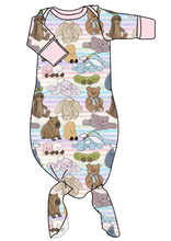 Load image into Gallery viewer, Fluffy Stuffies Newborn Knotted Gown