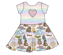 Load image into Gallery viewer, Fluffy Stuffies Molly Heart Back Twirly Dress