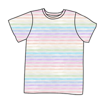 Load image into Gallery viewer, Pastel Watercolour Stripes Basic Tee and Tank