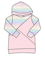 Load image into Gallery viewer, Pastel Watercolour Stripes Classic Hoodie (or Crewneck)