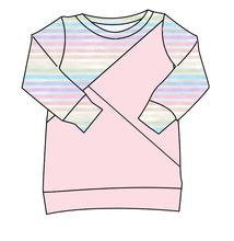 Load image into Gallery viewer, Pastel Watercolour Stripes Classic Hoodie (or Crewneck)