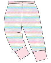 Load image into Gallery viewer, Pastel Watercolour Stripes Mens' Lounge Pants