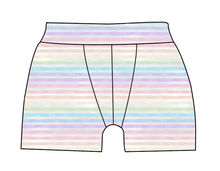 Load image into Gallery viewer, Pastel Watercolour Stripes Mens' Boxer Briefs