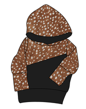 Load image into Gallery viewer, Fawn Fur Grow With Me Hoodie (or Crewneck)