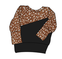 Load image into Gallery viewer, Fawn Fur Grow With Me Hoodie (or Crewneck)