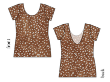 Load image into Gallery viewer, Fawn Fur Ladies' Low Back Ballerina Tee