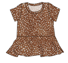 Load image into Gallery viewer, Fawn Fur Ladies' Peplum Top