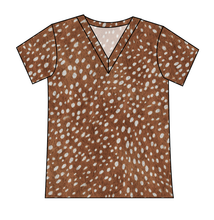 Load image into Gallery viewer, Fawn Fur Ladies' Slouchy V-Neck Tee
