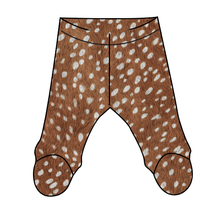 Load image into Gallery viewer, Fawn Fur Newborn Footed Pants