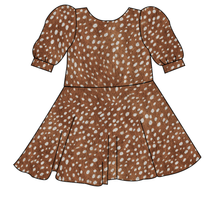 Load image into Gallery viewer, Fawn Fur Prairie Dress