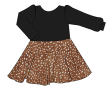 Load image into Gallery viewer, Fawn Fur Prairie Dress