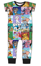Load image into Gallery viewer, Cupcake Character Quilt Bennett Pants and Shorts Length T-Shirt Romper