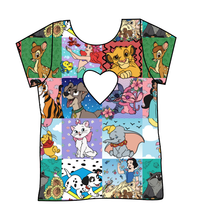 Load image into Gallery viewer, Cupcake Character Quilt Cambria Heart Back Tee