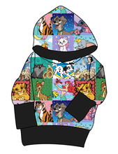 Load image into Gallery viewer, Cupcake Character Quilt Grow With Me Hoodie (or Crewneck)