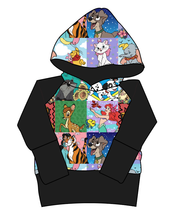 Load image into Gallery viewer, Cupcake Character Quilt Grow With Me Hoodie (or Crewneck)