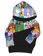 Load image into Gallery viewer, Cupcake Character Quilt Grow With Me Hoodie (or Crewneck)