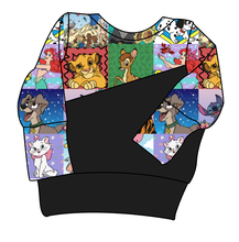 Load image into Gallery viewer, Cupcake Character Quilt Grow With Me Hoodie (or Crewneck)