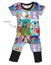 Load image into Gallery viewer, Cupcake Character Quilt Grow With Me Pants And Shorts Romper