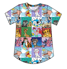 Load image into Gallery viewer, Cupcake Character Quilt Ladies' Relaxed Tee