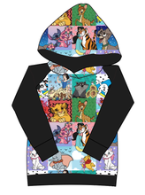 Load image into Gallery viewer, Cupcake Character Quilt Ladies Hoodie