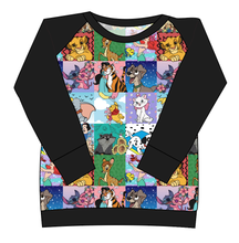 Load image into Gallery viewer, Cupcake Character Quilt Ladies' Classic Crewneck